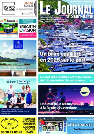 Journal de Saint-Barth N°1649 du 22/01/2026