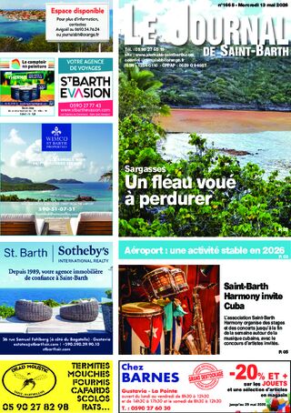 Journal de Saint-Barth N°1665 du 13/05/2026