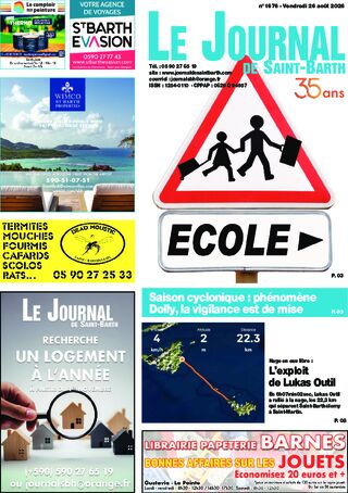 Journal de Saint-Barth N°1676 du 28/08/2026