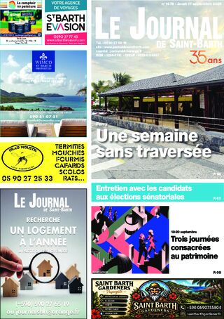 Journal de Saint-Barth N°1679 du 17/09/2026