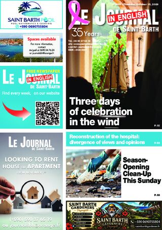 Journal de Saint-Barth N°1683 du 15/10/2026