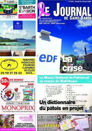Journal de Saint-Barth N°1684 du 22/10/2026