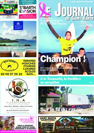 Journal de Saint-Barth N°1685 du 29/10/2026