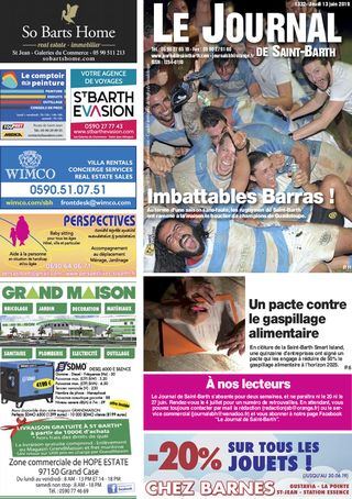 Journal de Saint-Barth N°1332 du 13/06/2019